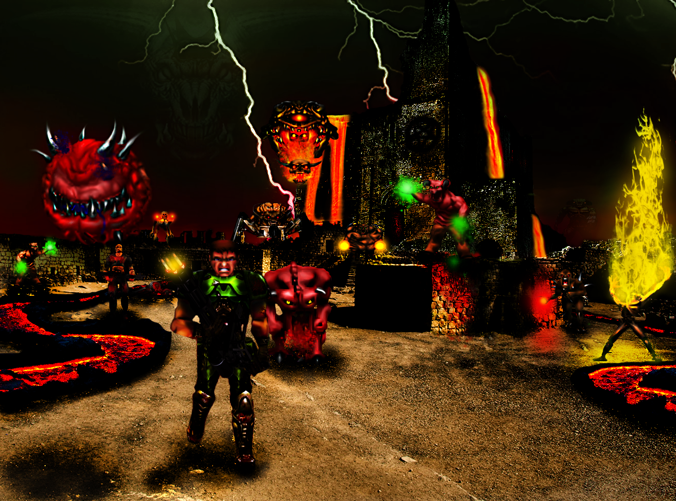 Wallpaper #qGcACpMBSpphPi3-2dI6335 Doom Fan Art 32937250 Fanpop