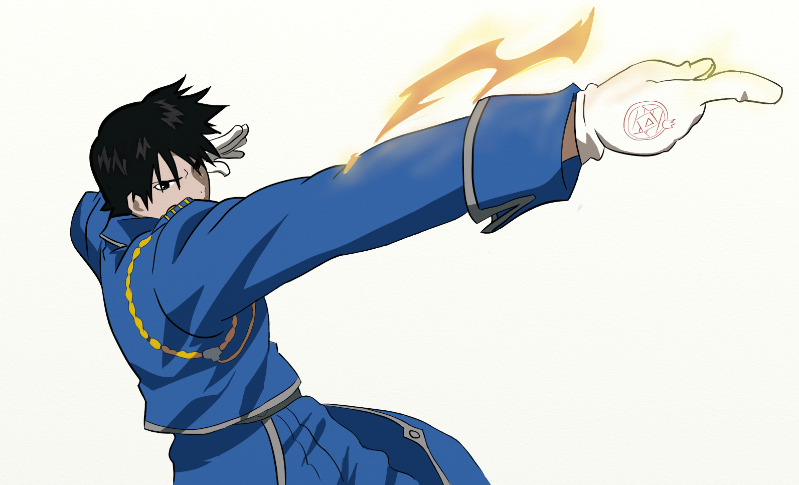 Wallpaper #f6bbb Full Metal Alchemist Roy Mustang Flame Alchemy Decal Etsy