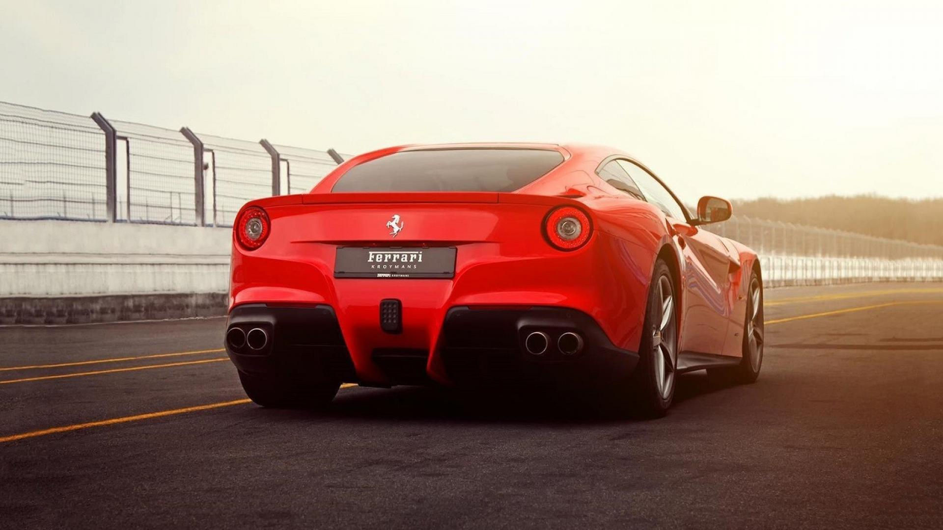 Wallpaper #KgCP644BSdW8dNounBKj23 Cars Ferrari Back View F12 Berlinetta Wallpaper 33211