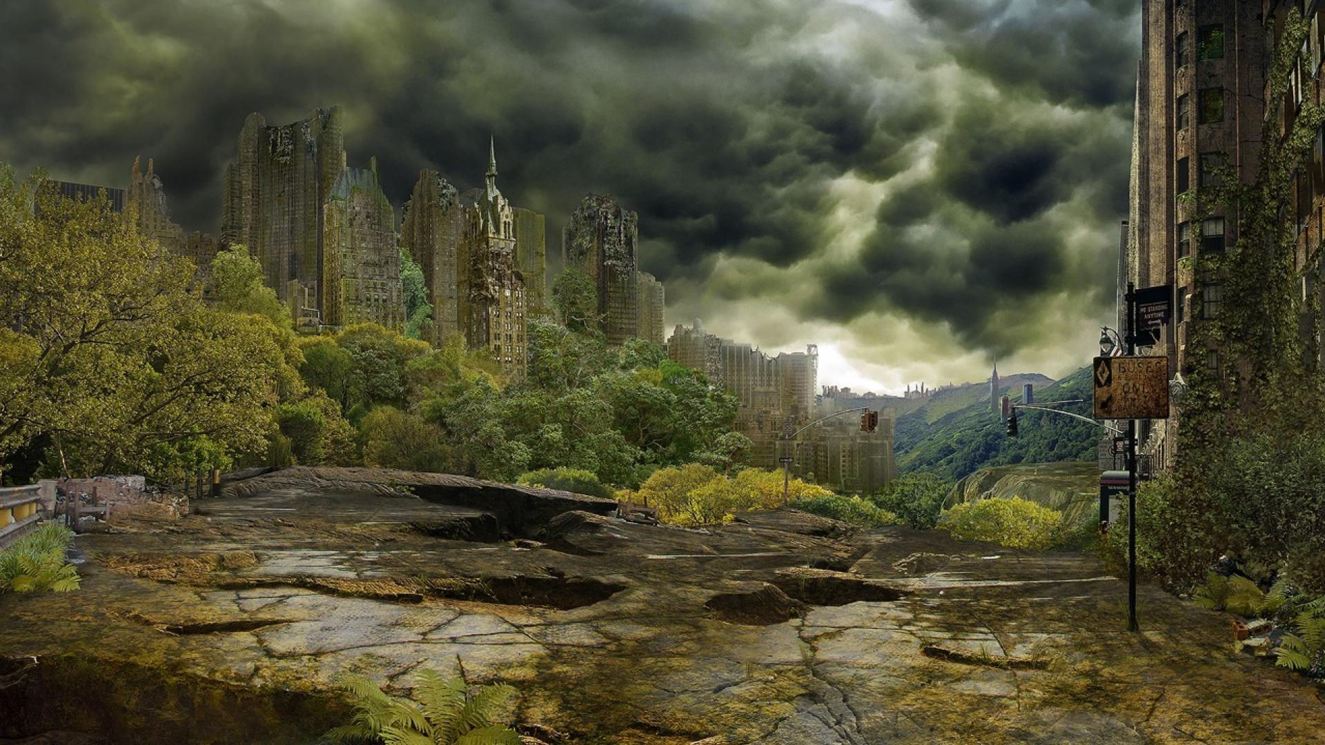 Wallpaper #KKUiMpMB0vj5YdARPdNq37 Post Apocalyptic Apocalypse New York City Artwork Post Apocalyptic