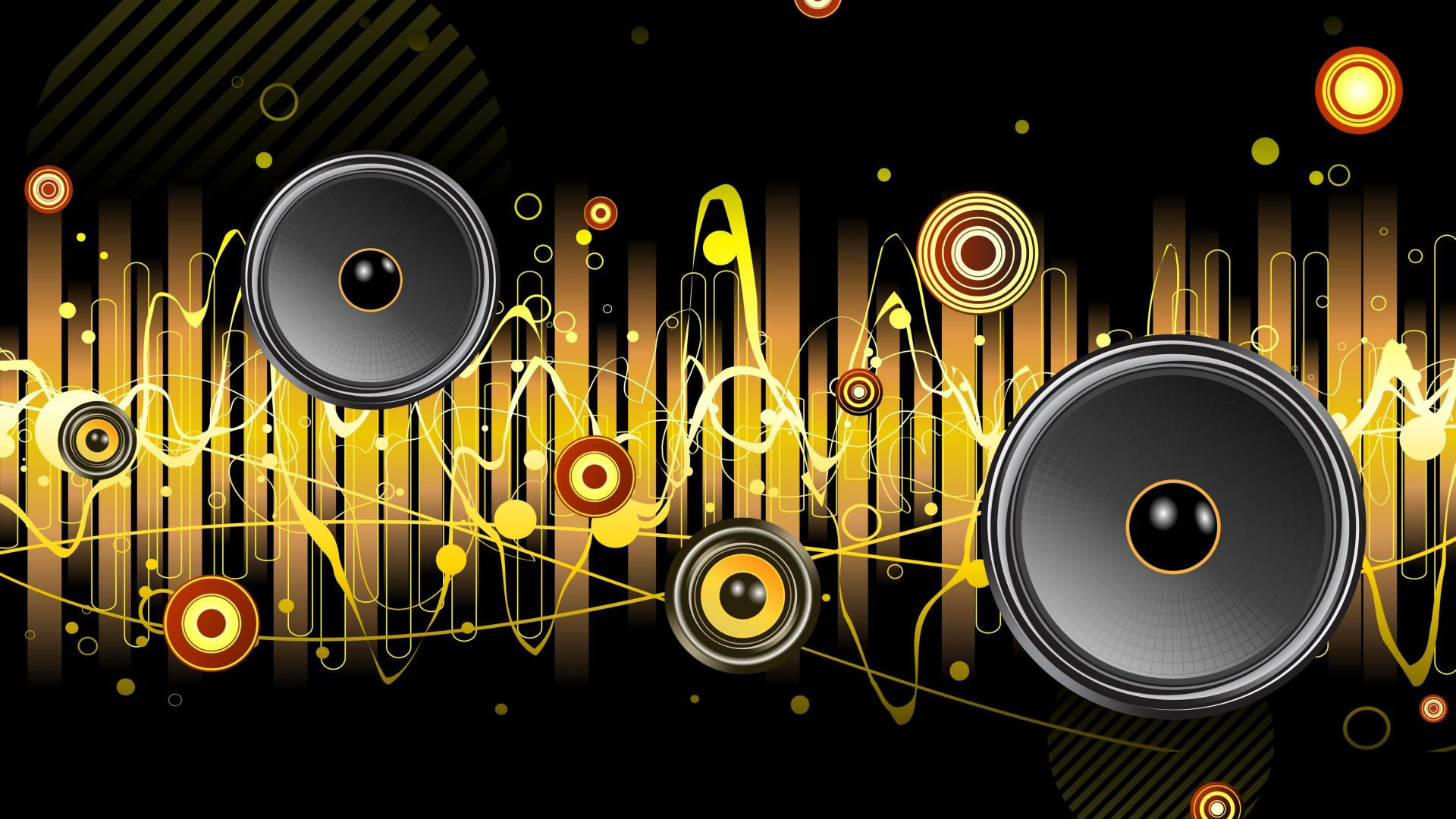 Wallpaper #uWeV95IBSpphPi3-24ab311 Abstract Music Speakers Wallpaper 127346