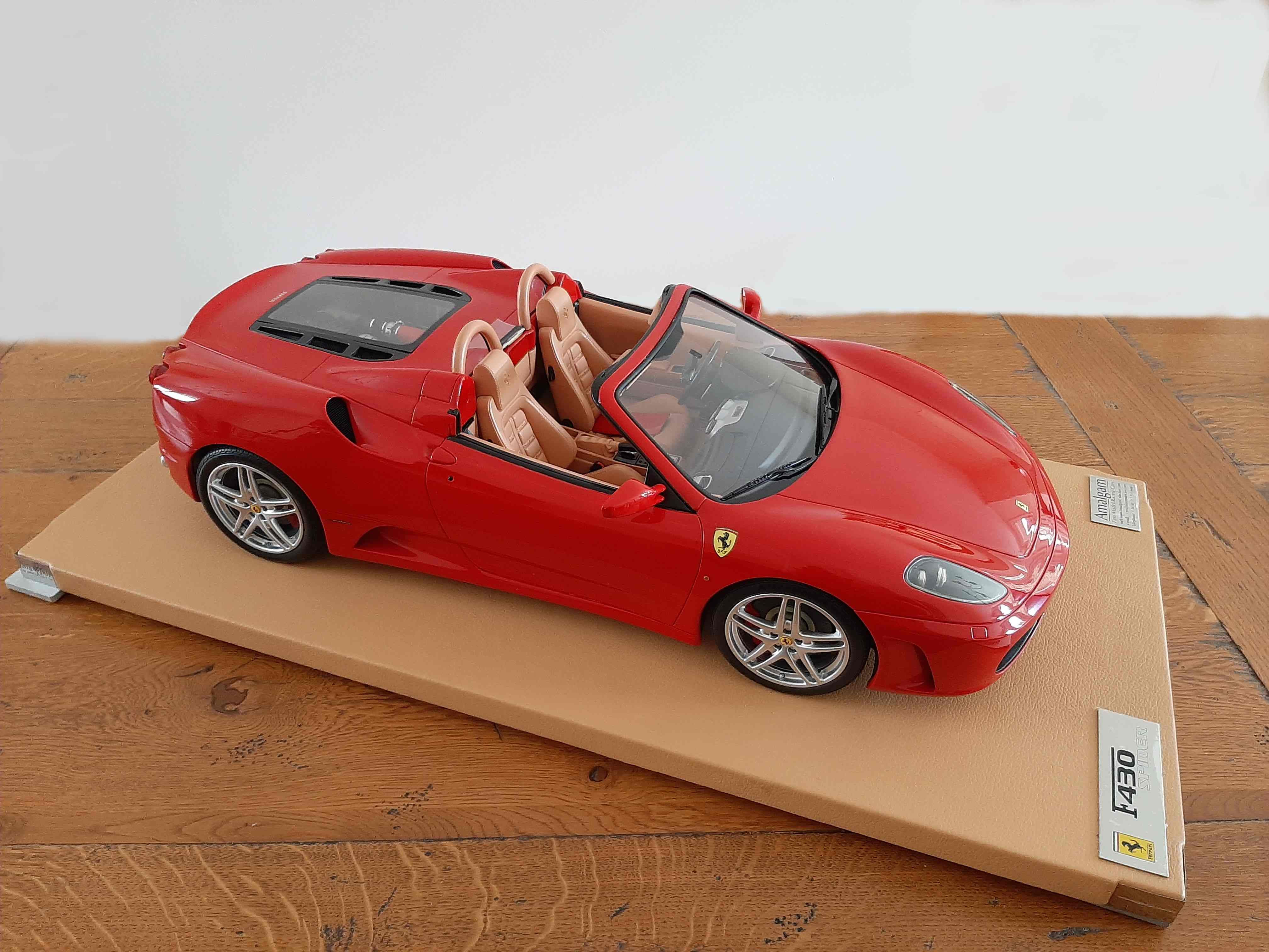 Wallpaper #9WcK-5IBSpphPi3-L5KF203 Amalgam Ferrari F430 Spyder in 18 Scale Modelart111