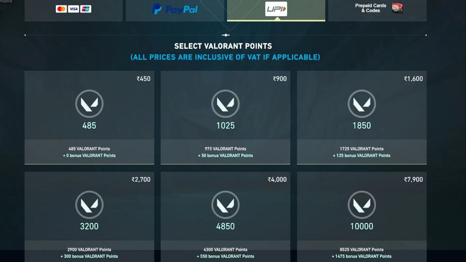 Wallpaper #aOo_VpMBlwTYPL18zQ8T19 Valorant Store Brings Back Upi Payments Heres How to Use It
