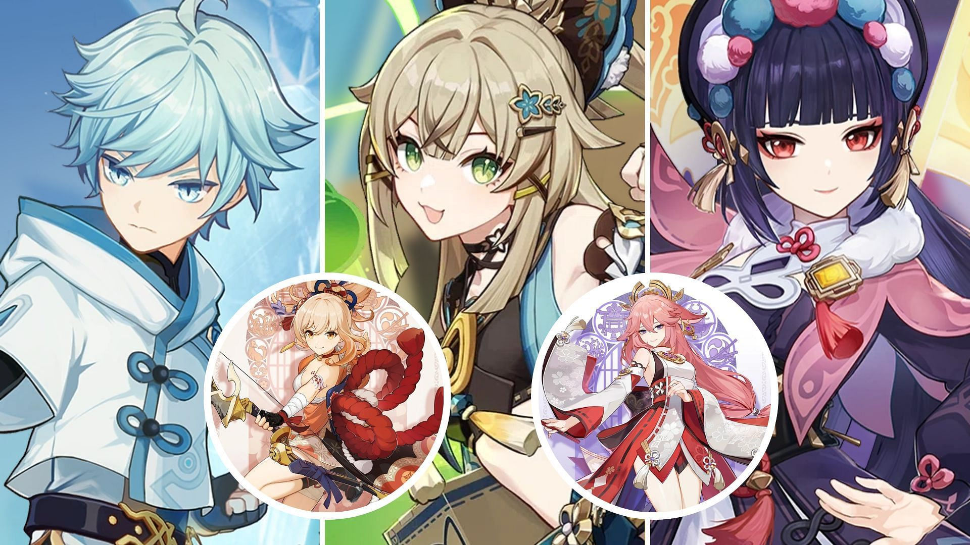 Wallpaper #Wmj_FpMBSpphPi3-vA1n91 Kirara Banner 4 Stars and 5 Star Characters as Per Genshin Impact 37 Leaks