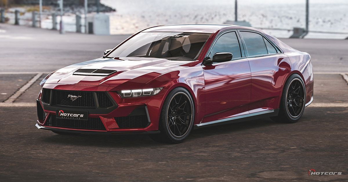 Wallpaper #xrkW35IBJvJKYCmEHAgX5 Our 4 Door 2024 Ford Mustang Render is a Muscle Car for the Modern Family