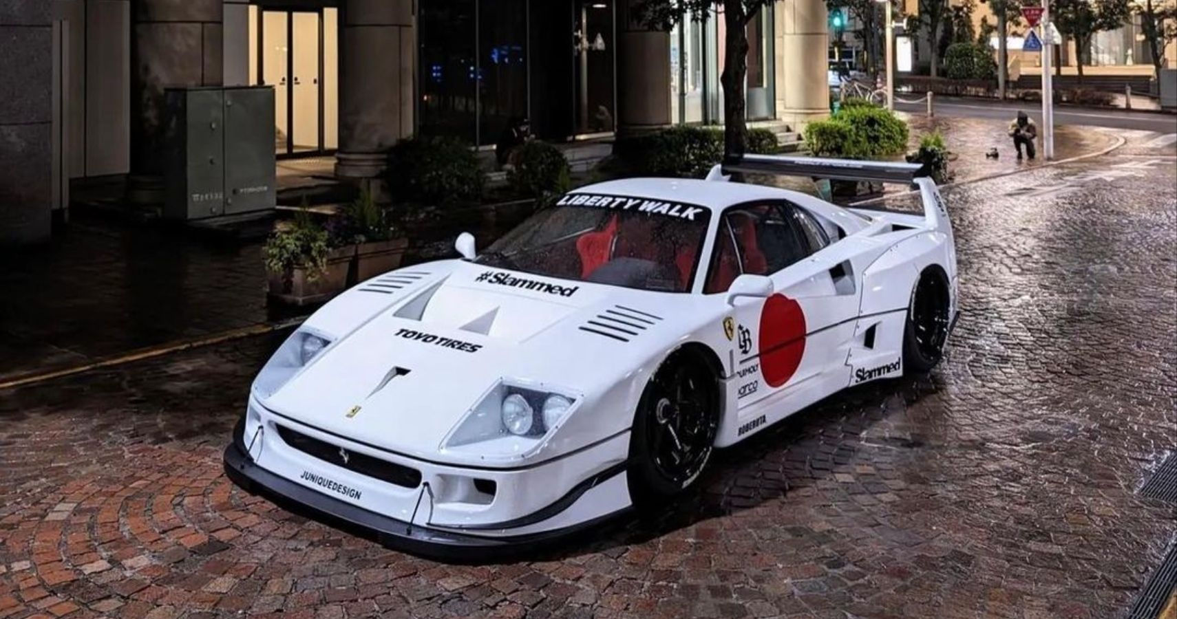 Wallpaper #rQMbY5MBpyOg8YnEvNQI289 Ferrari F40 with Liberty Walk Widebody Kit Debuts at Tokyo 59 Off