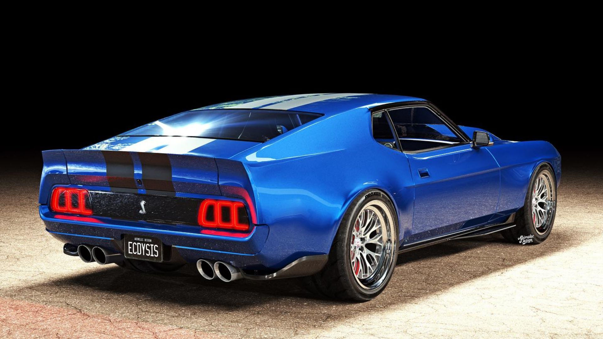 Wallpaper #GEC3L5MBJhL2WPbab77t20 1971 Ford Mustang Mach 1 Digitally Transforms into Ultimate Restomod