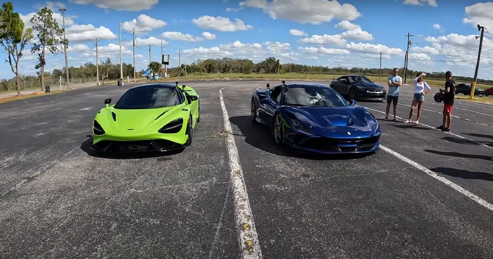 Wallpaper #dGfd9ZIBSpphPi3-XYGU253 An 850 Hp Ferrari F8 Tributo Challenges a Mclaren 765lt for Drag Strip