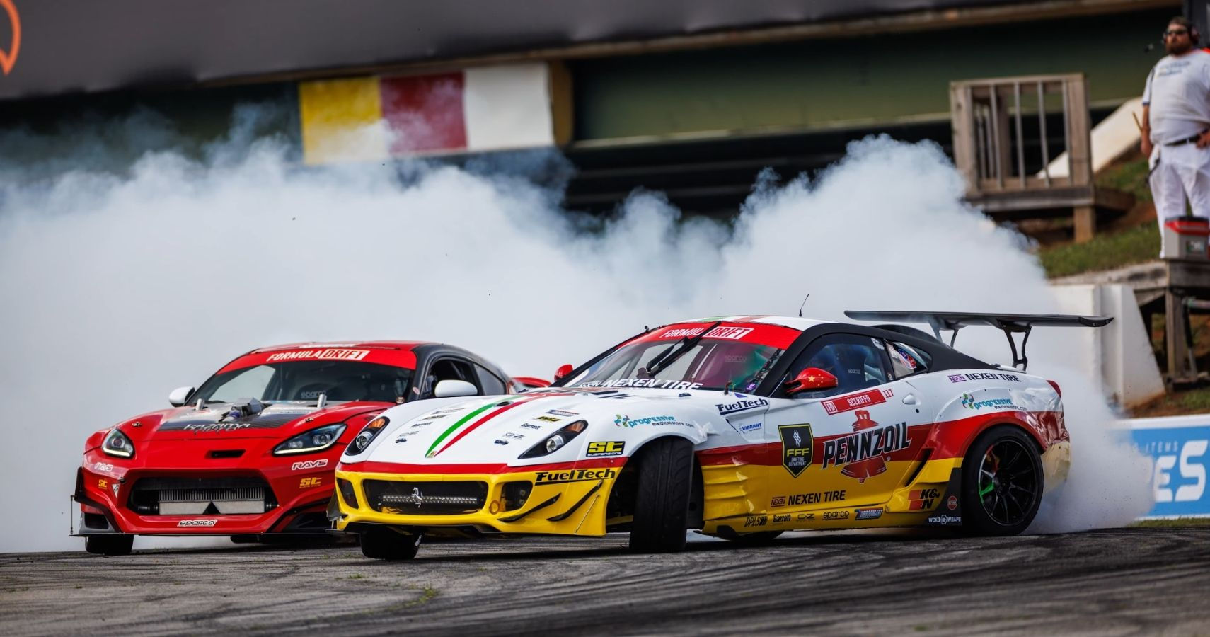 Wallpaper #fWjqHJMBSpphPi3-BySi270 Drifting Perfection with This Powerhouse of a Ferrari 599 V12