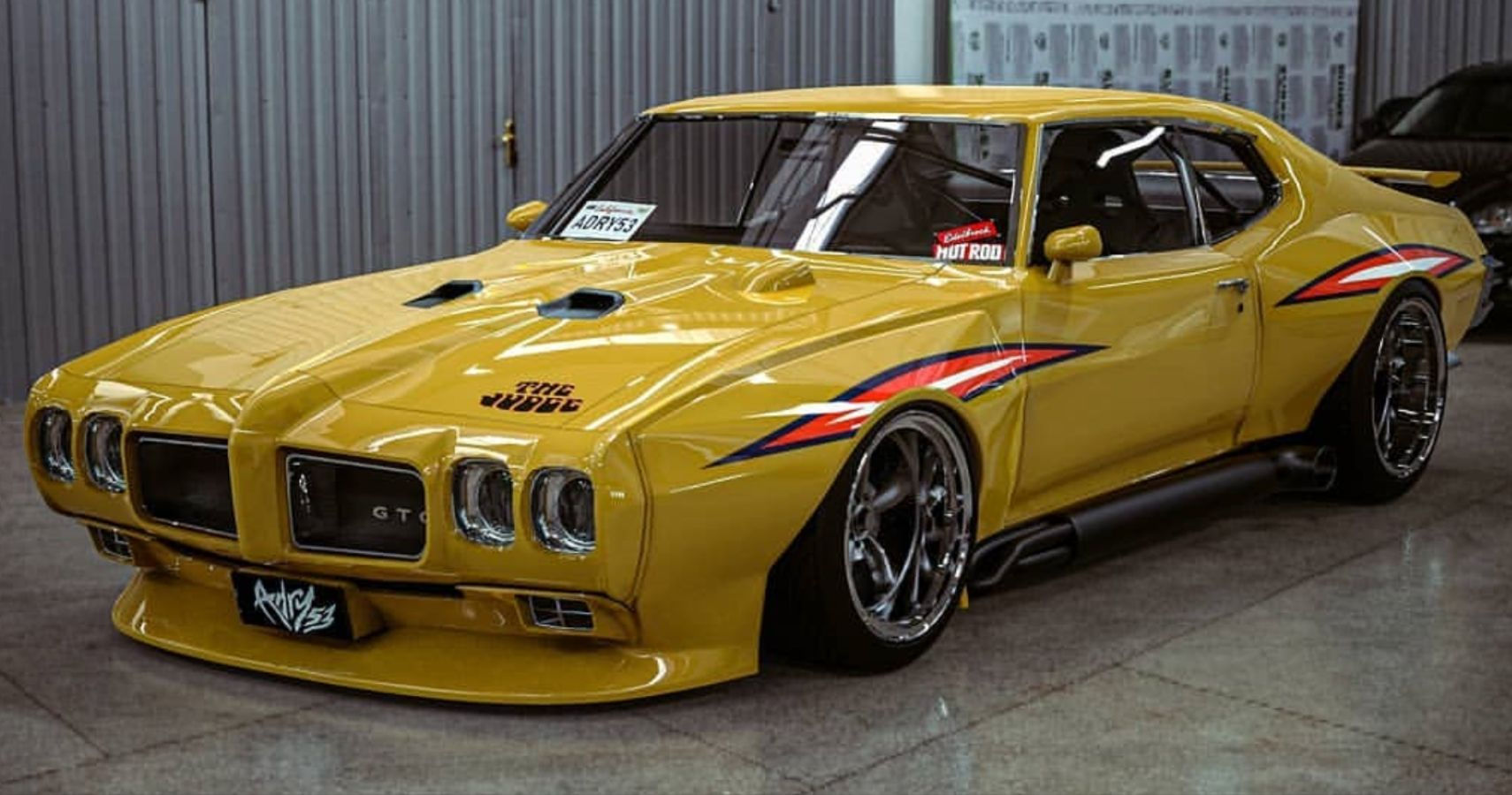 Wallpaper #W2dxBpMBSpphPi3-osE553 Widebody 1970 Pontiac Gto Judge Rendering Gives Off Trans Am Racing Vibes