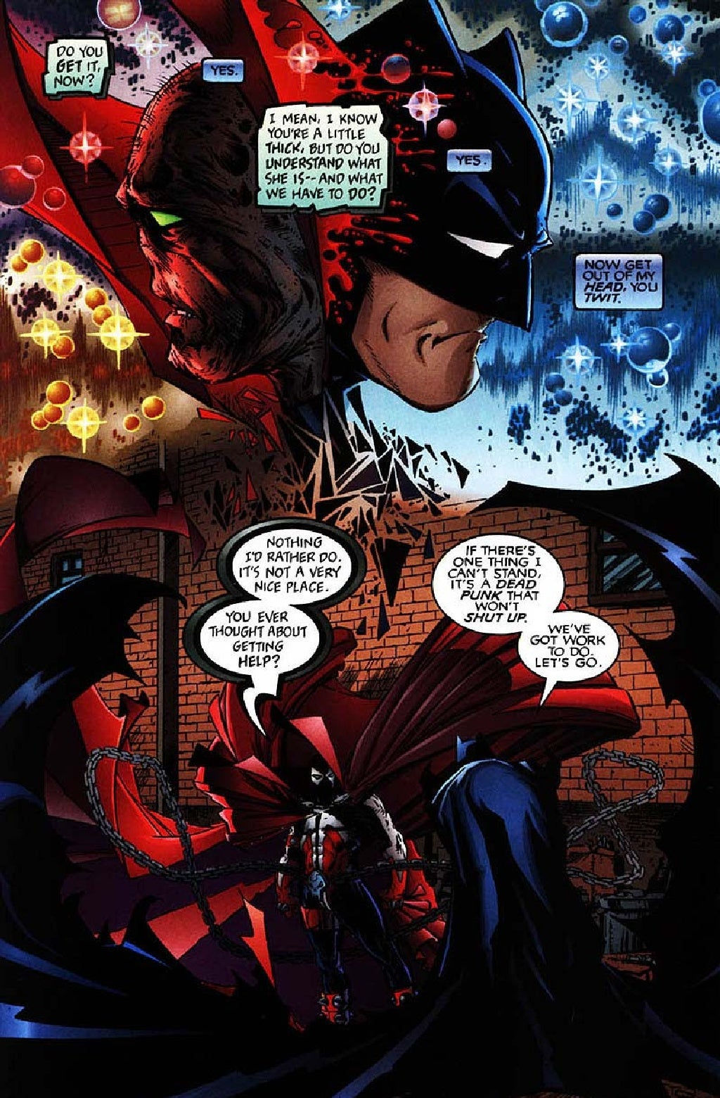 Wallpaper #pBmeLo8BtGB6xQ78JZUy20 Spawn Batman by Frank Miller Todd Mcfarlane