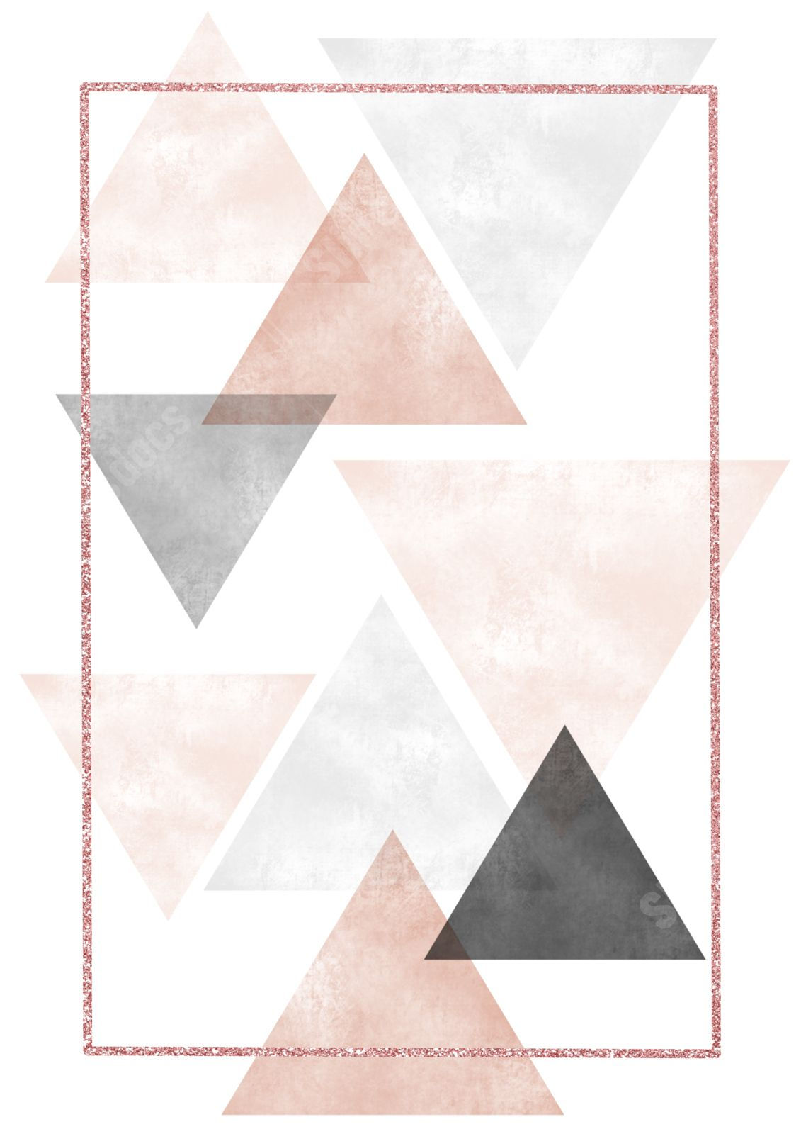 Wallpaper #A2er6ZIBSpphPi3-kEO4274 Abstract Triangle with Simple Moradi Color and Gold Foil Border Page