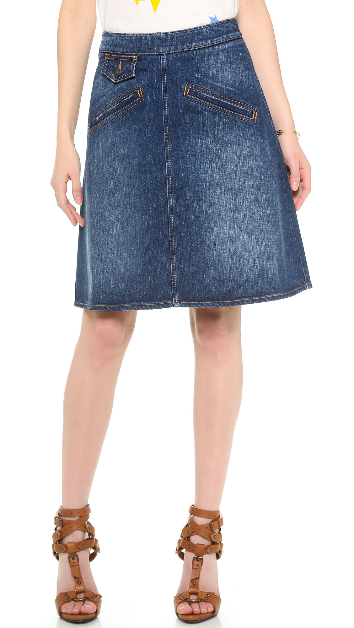 Wallpaper #1DADC Missguided Blue Authentic Vintage Superstretch Denim Mini Skirt Lyst