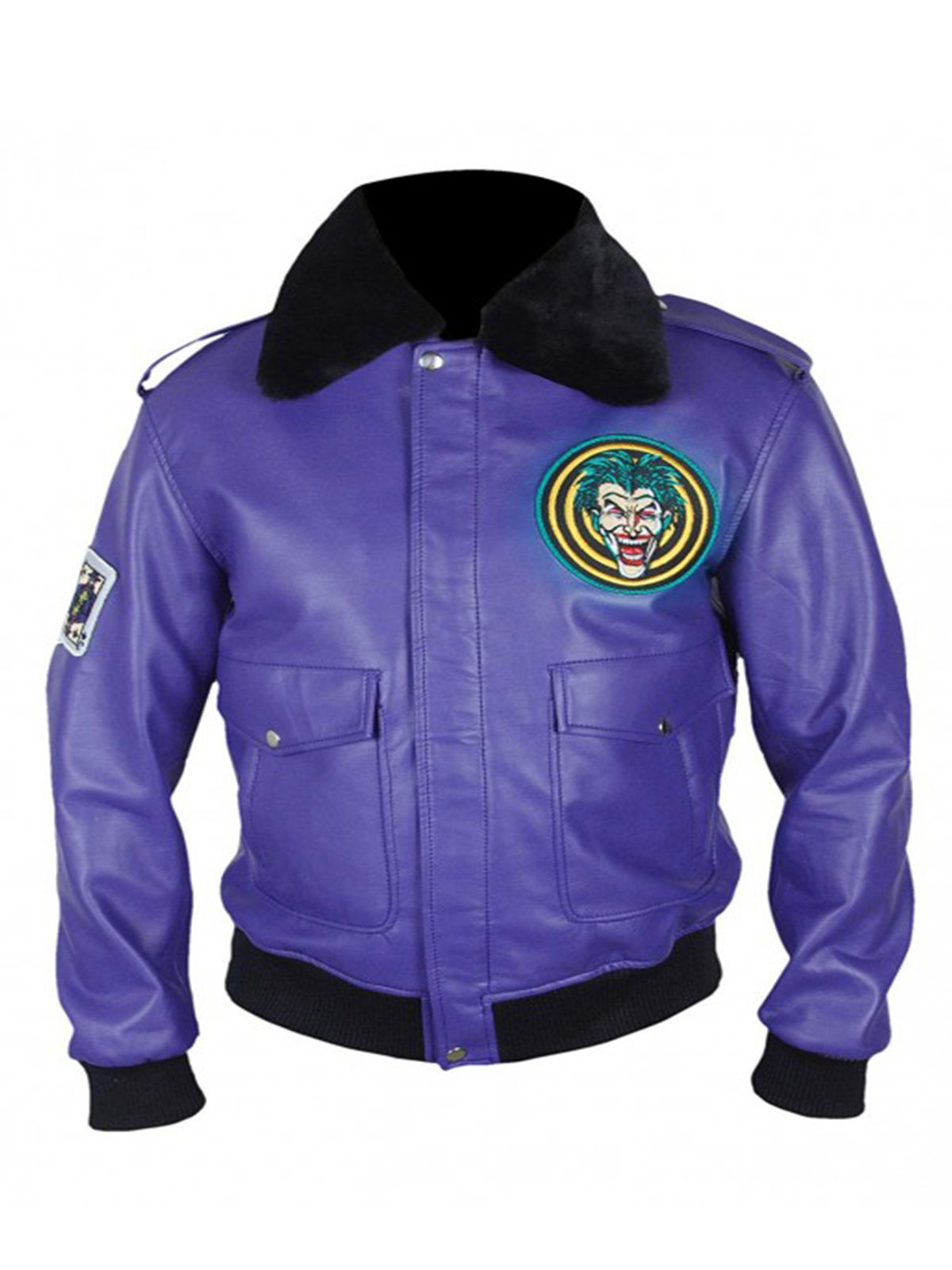 Wallpaper #FxliO48BtGB6xQ78i7BL11 Batman Henchman Joker Goon Purple Bomber Fur Leather Jacket
