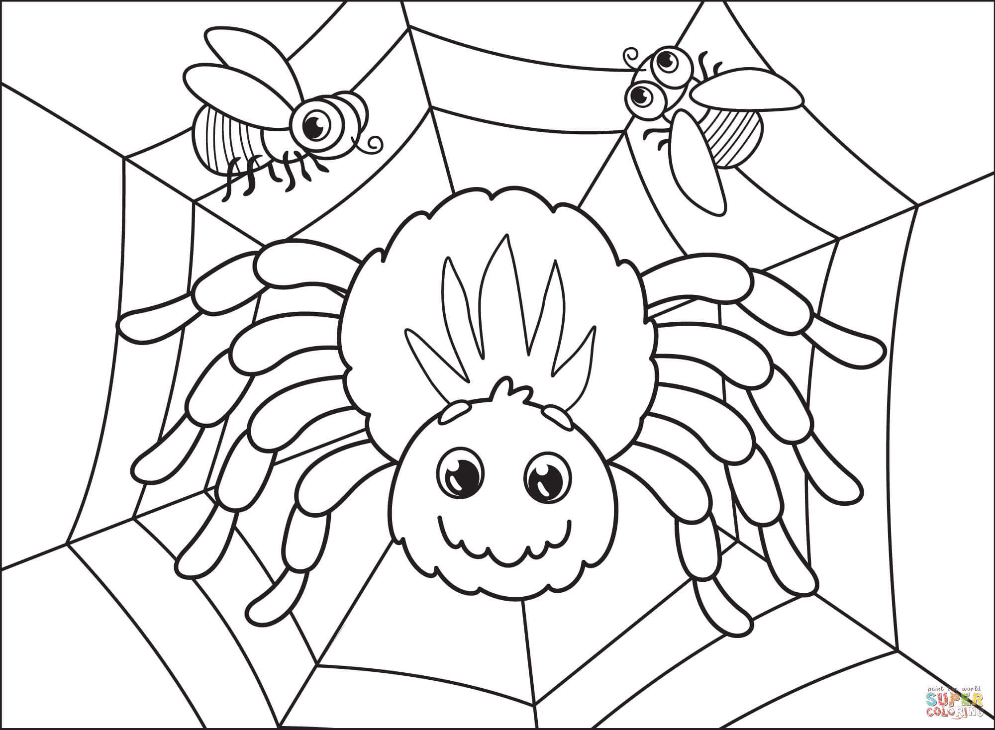 Wallpaper #MmhtGpMBSpphPi3-Uxyl318 Spider Coloring Page Free Printable Coloring Pages