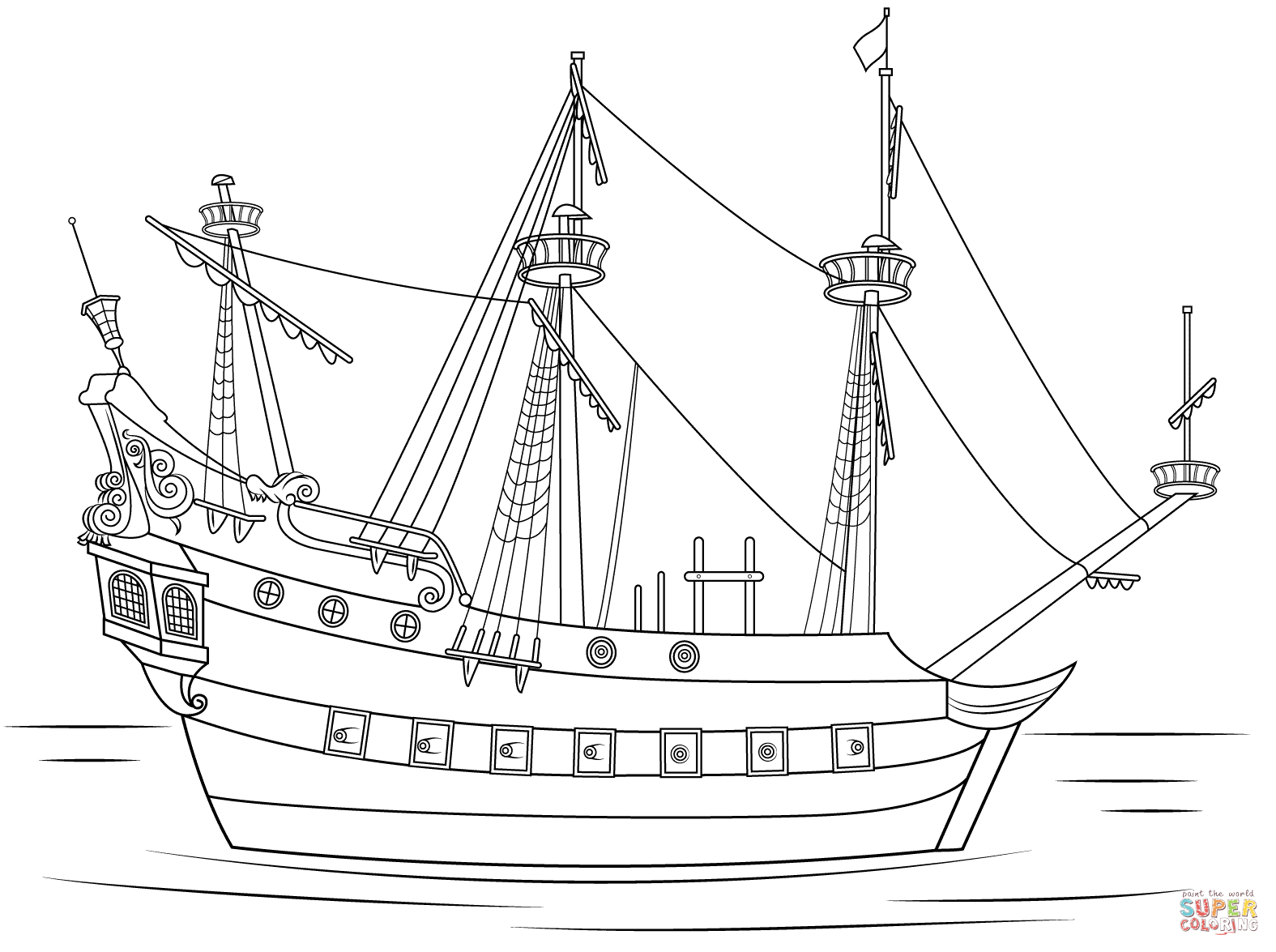 Wallpaper #zDG2NZMB5zzyi_yYm1d1172 Captain Hook Pirate Ship Coloring Page Free Printable Coloring Pages