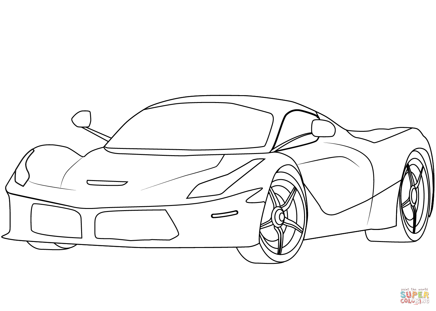 Wallpaper #r3QByI4B_8f4nGFaTHIG12 Ferrari for Coloring Coloring Pages