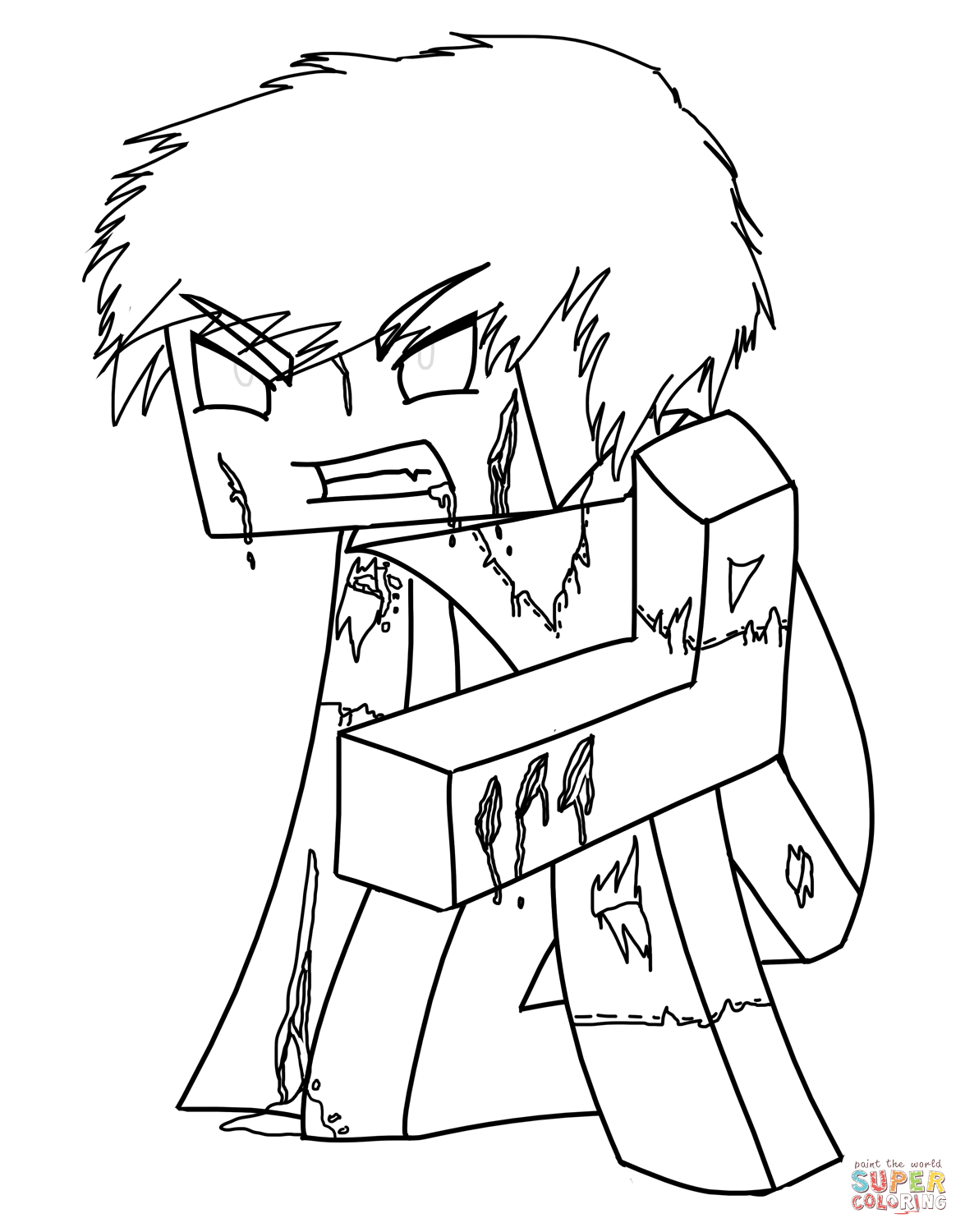 Wallpaper #a2coCpMBSpphPi3-tNPo168 Minecraft Herobrine Coloring Page Free Printable Coloring Pages