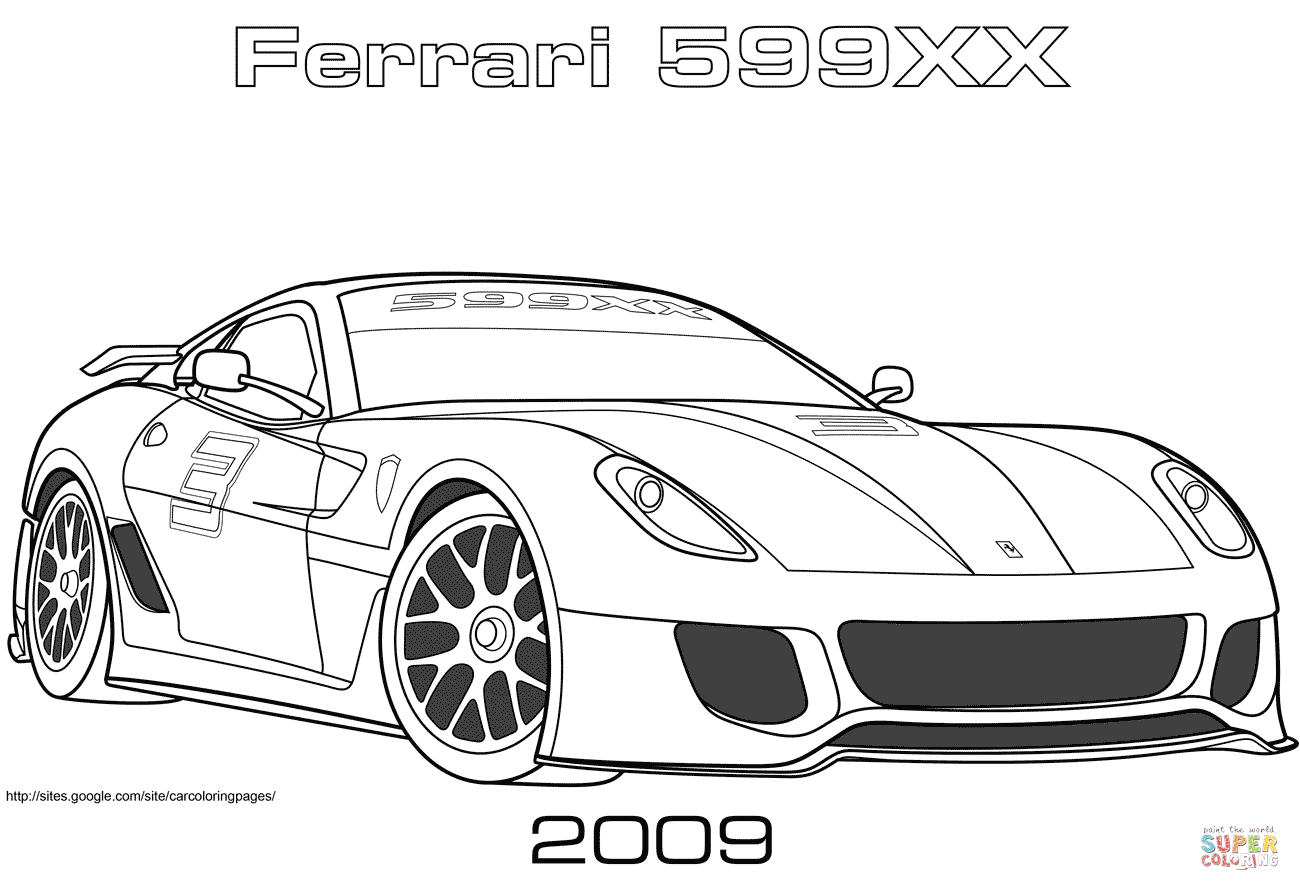 Wallpaper #Zxq3T5MB1yWOL4qgaX_v2 Coloriage 2009 Ferrari 599xx Coloriages a Imprimer Gratuits