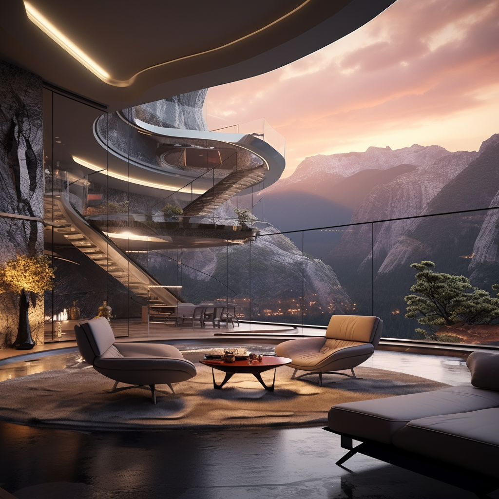 Wallpaper #JHf-JpMB-pgBXx60LKTr275 Futuristic Interior Designs Midjourney Prompt Promptrrio