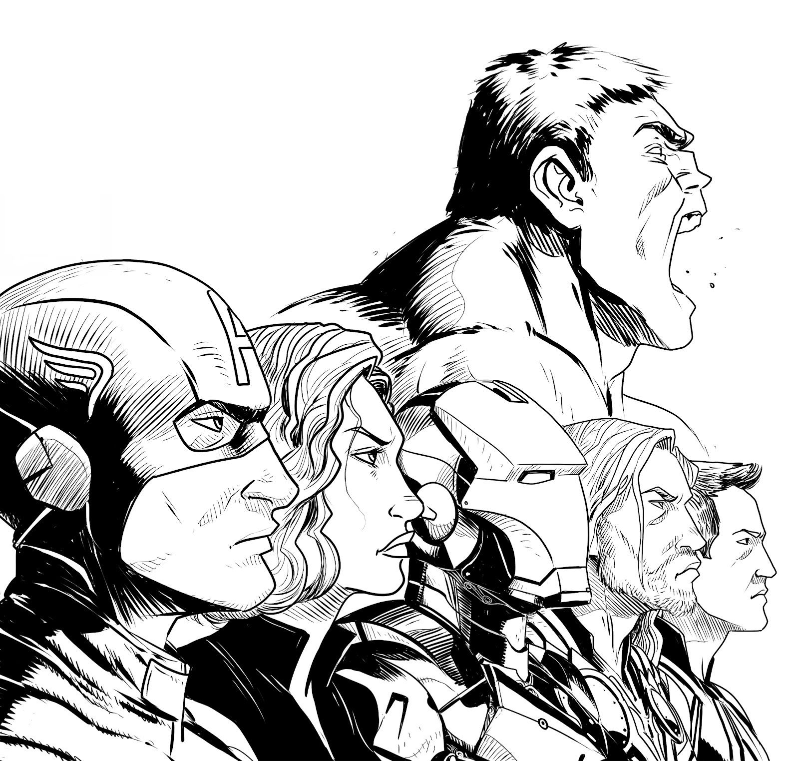 Wallpaper #72703 The Avengers Graphite Drawing by Pen Tacular Artistdeviantartcom on