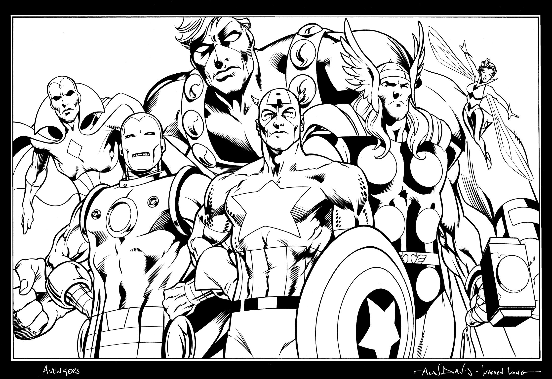 Wallpaper #72703 The Avengers Graphite Drawing by Pen Tacular Artistdeviantartcom on