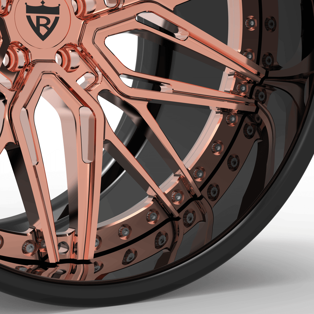 Wallpaper #Ih1TLZMBlOZrFDOkhdCF43 Deep Dish 3 Piece Forged Wheels Rv T081 Rose Gold Rims