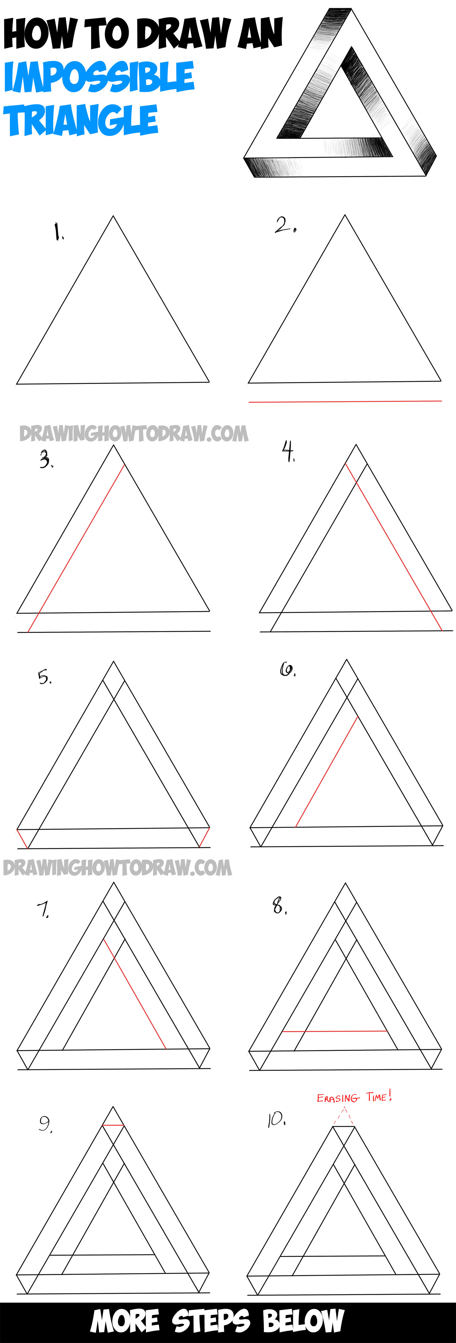 Wallpaper #A2er6ZIBSpphPi3-kEO4364 Learn How to Draw an Impossible Triangle Simple Steps Drawing Lesson