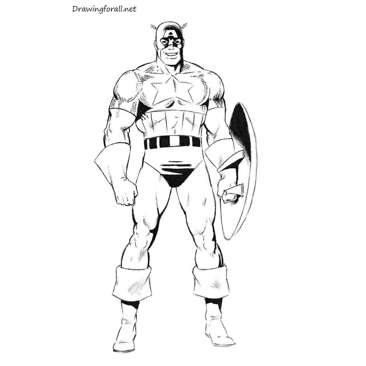 Wallpaper #hUW4j44B7YBJg1BVop1334 How to Draw Captain America Easy Step by Step for Beginners