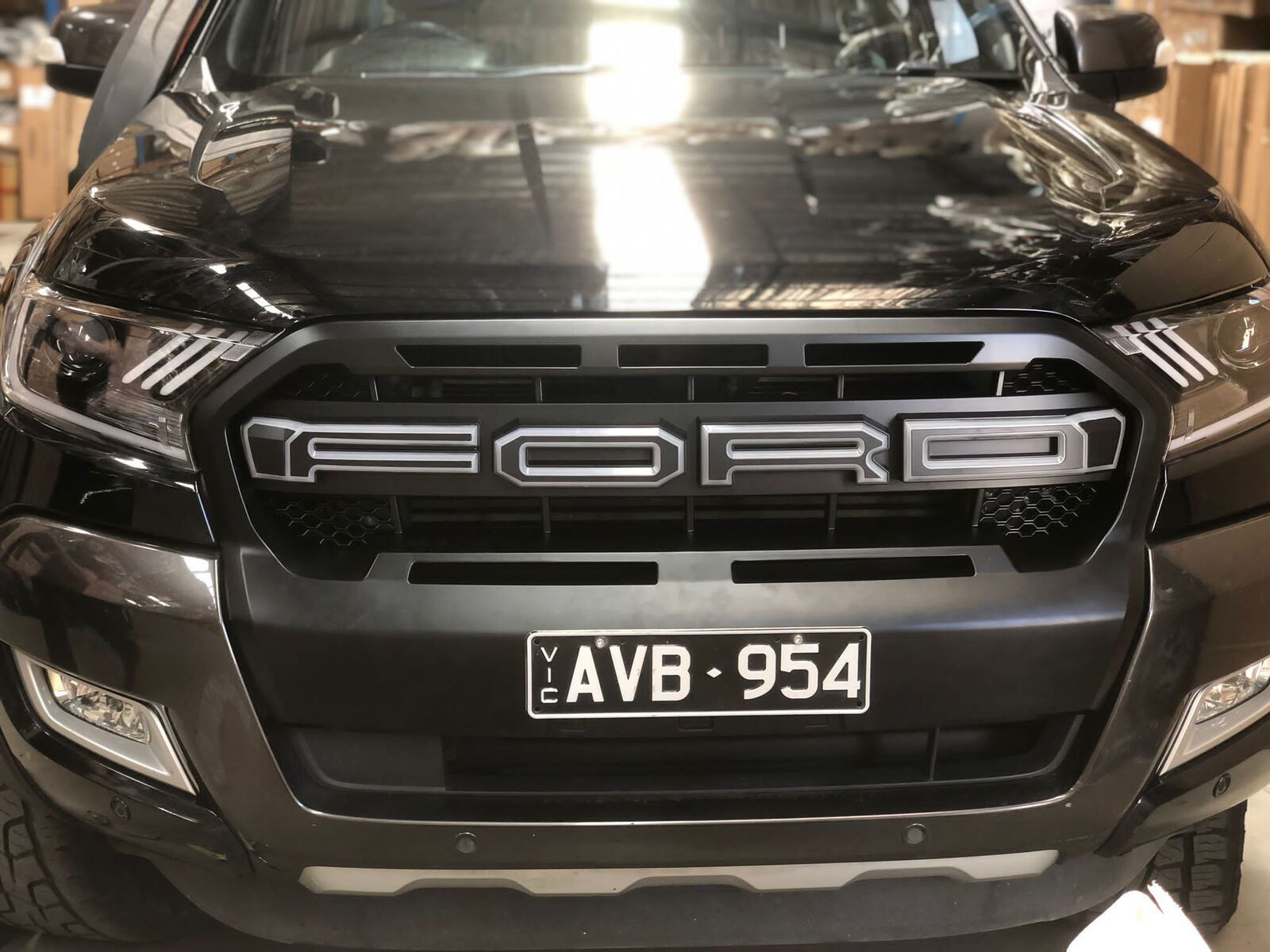Wallpaper #IH0U844Bnwiau_P6QgzR26 Front Grille for Ford Ranger Px2 Mk2 Wildtrak 2015 2019 with Drl LED