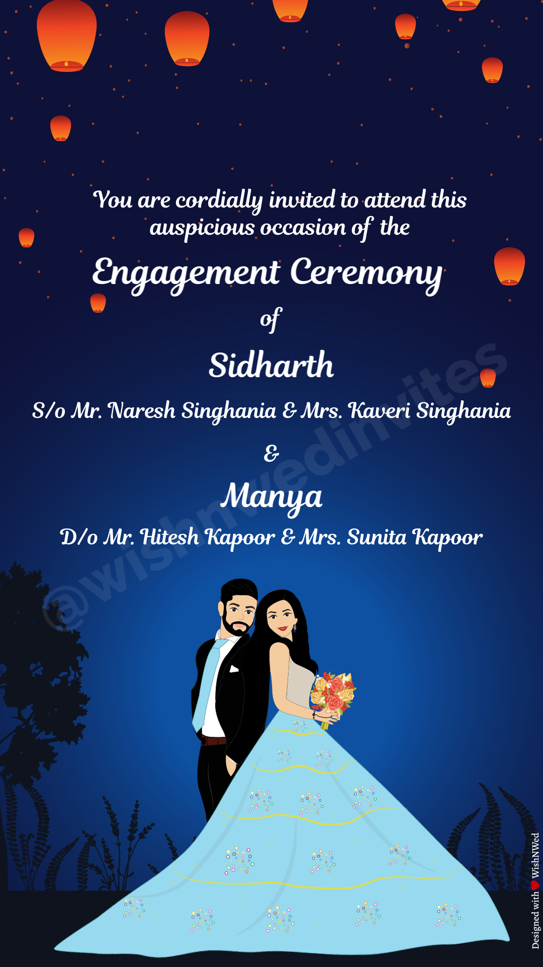 Wallpaper #e81e1 Engagement Invitation Card Download Shaadi Vibes