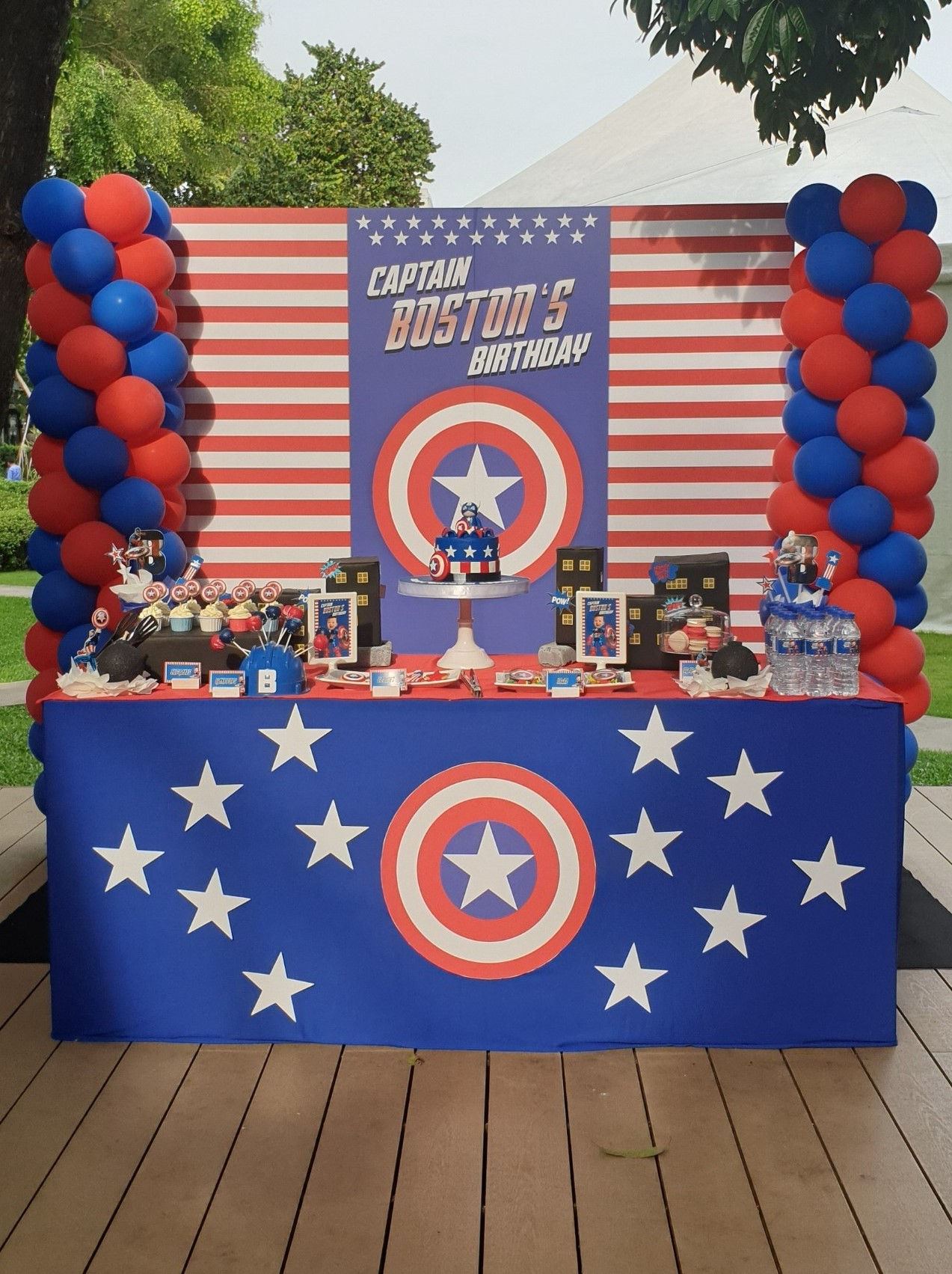 Wallpaper #THPrgo4BFI5NbQkszxmX17 Captain America Themed Birthday Party