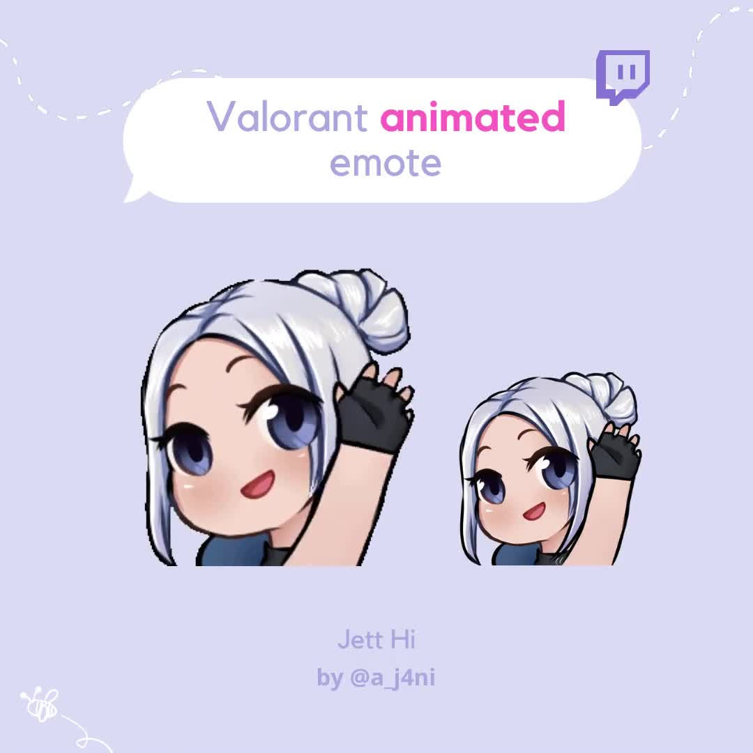 Wallpaper #wUUljo4B7YBJg1BVL5y923 Valorant Jett Wave Hi Animated Gif Emote Lupongovph