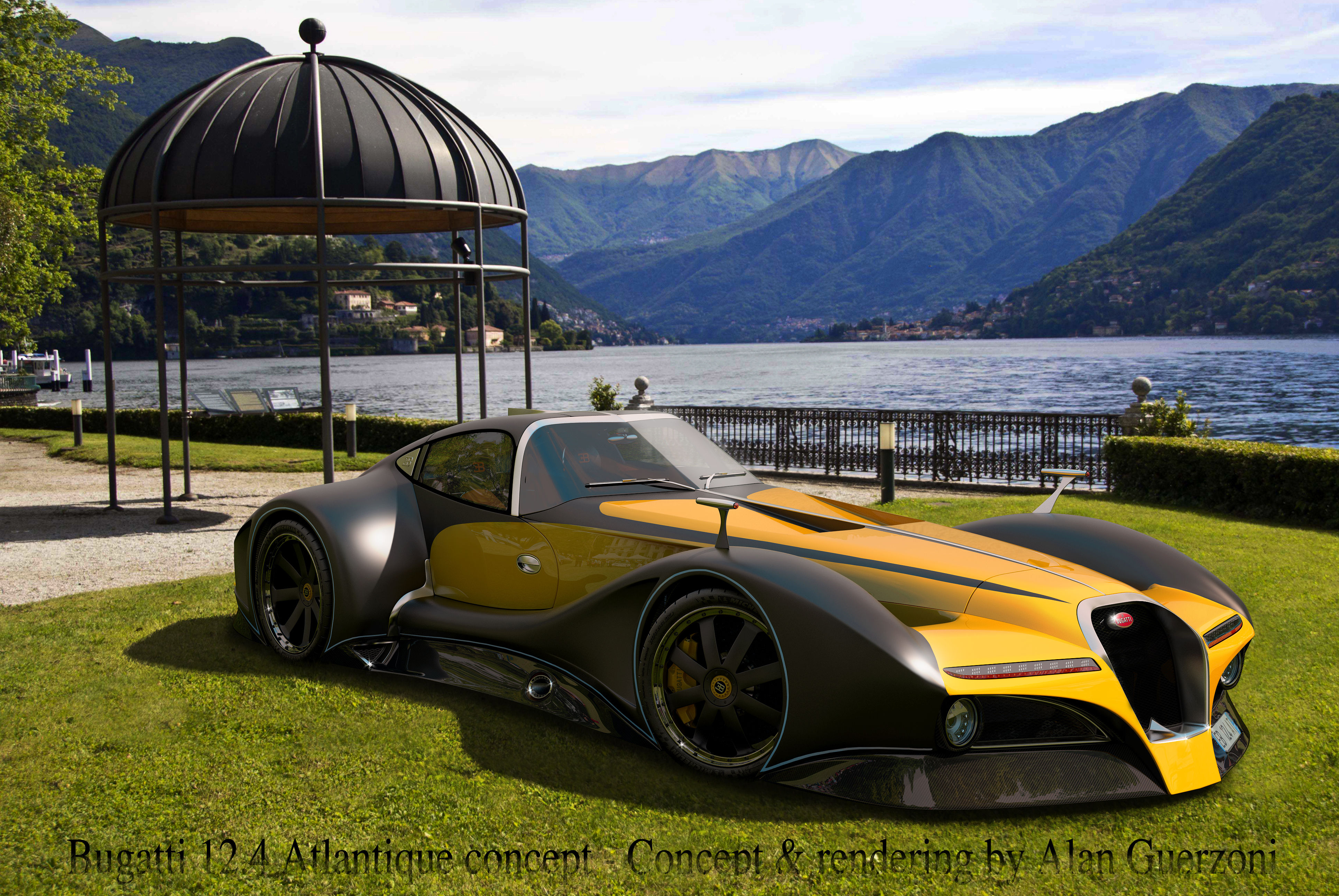 Wallpaper #sWdVDZMBSpphPi3-1uSR179 Bugatti 124 Atlantique Concept Car