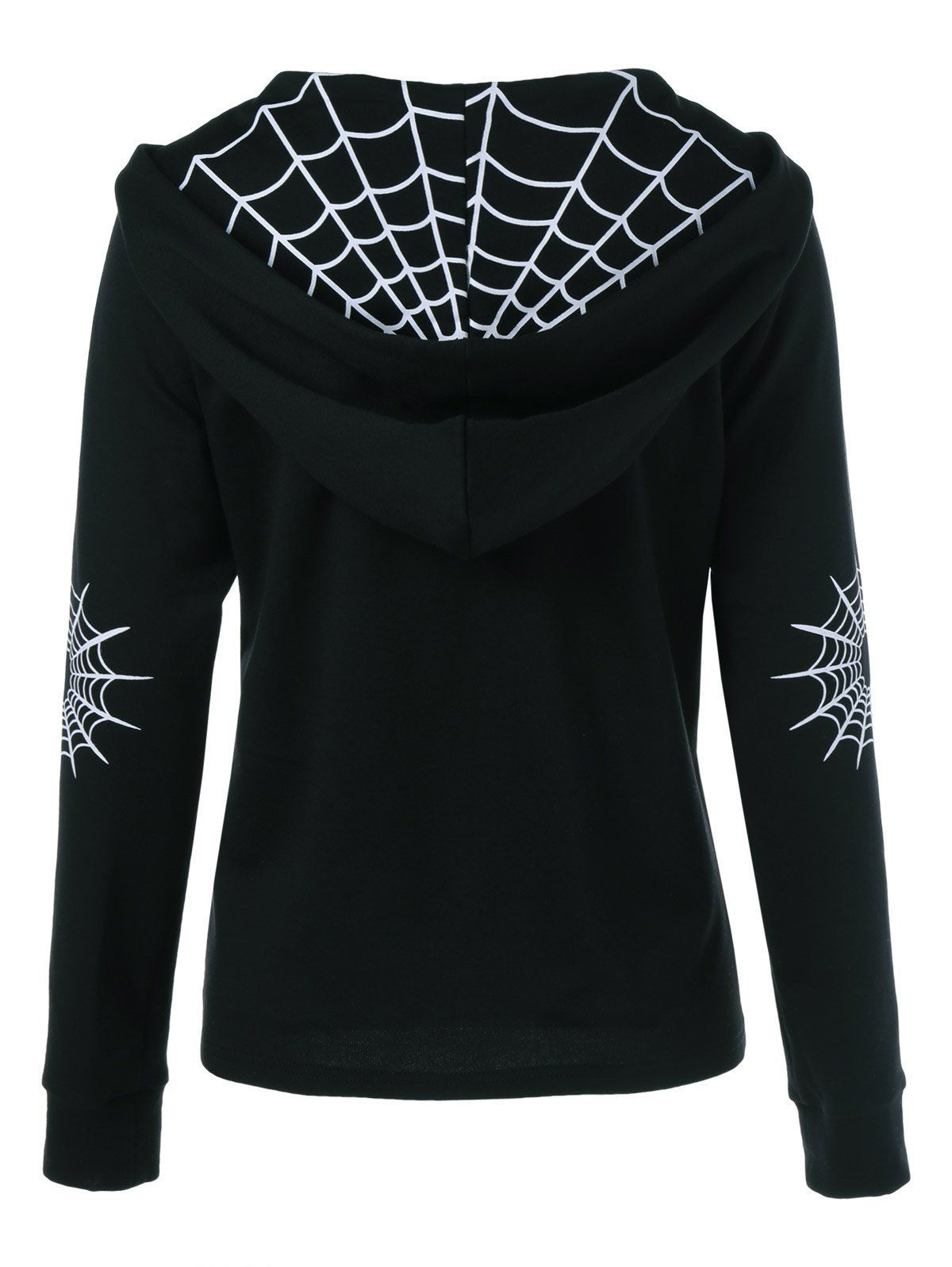 Wallpaper #sQMhZJMBpyOg8YnEWNZf314 70 Off Spider Web Print Hoodie Rosegal