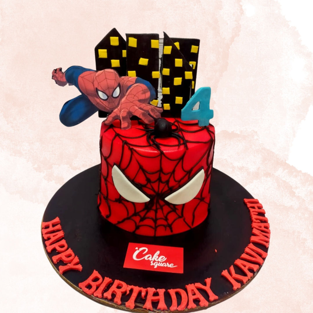 Wallpaper #KqUiMpMB0vj5YdARn9Mc171 Spiderman Theme Cake Kids Birthday Cake Cake Square Chennai Cake