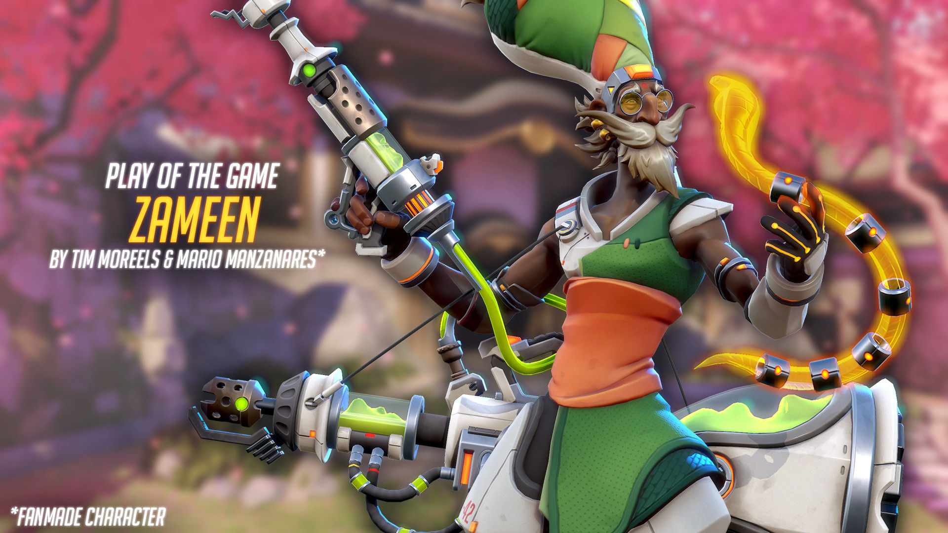 Wallpaper #Y2dsAJMBSpphPi3-2qYK365 Overwatch Fan Entwirft Neuen Charakter Zameen Erreicht