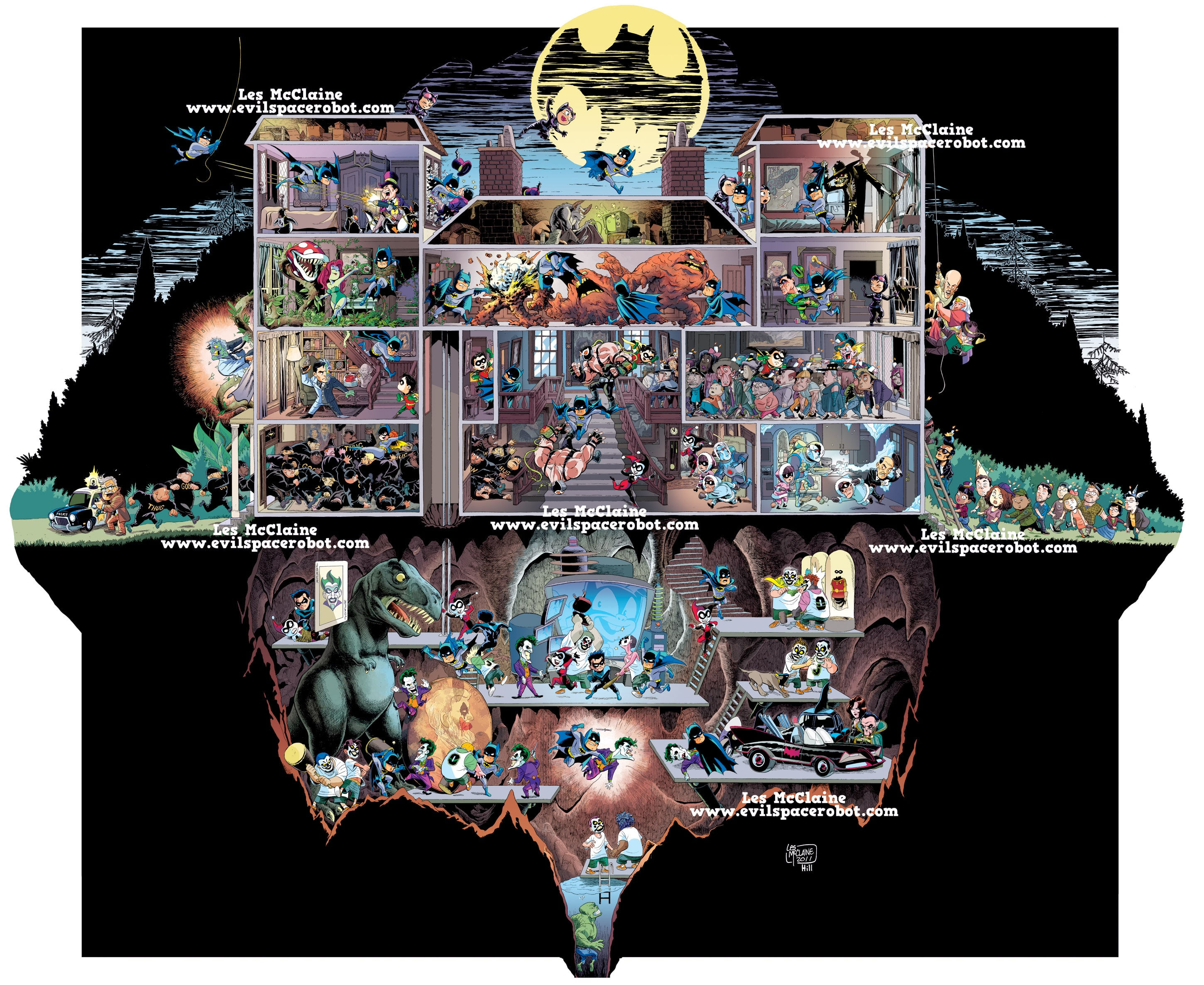 Wallpaper #mhm-HY8BtGB6xQ780Xde54 Every Room of Batmans Mansion in One Image Bit Rebels