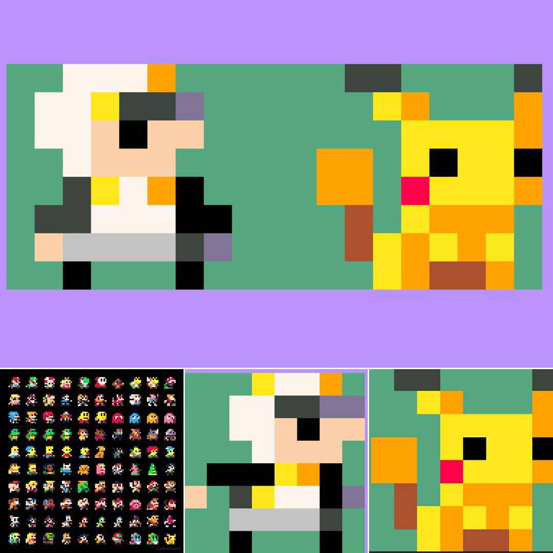 Wallpaper #YVanepcBsd6xcFiEltxK164 Pixel Art 8x8 Modele Coloriage Facile Dessin a Imprimer