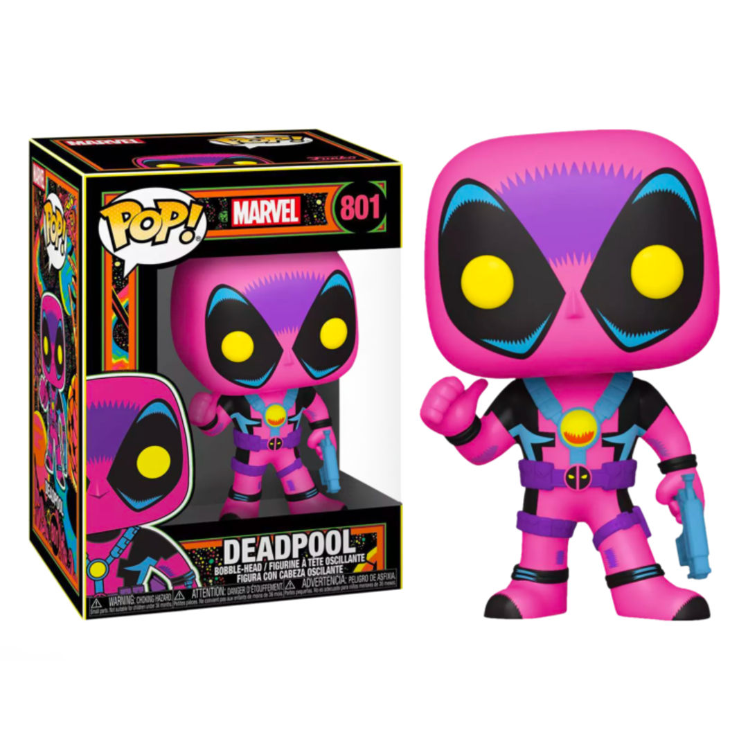 Wallpaper #1qVvOJMBVBiSkHCapo06115 Funko Pop Marvel Deadpool Black Light Special Edition 801