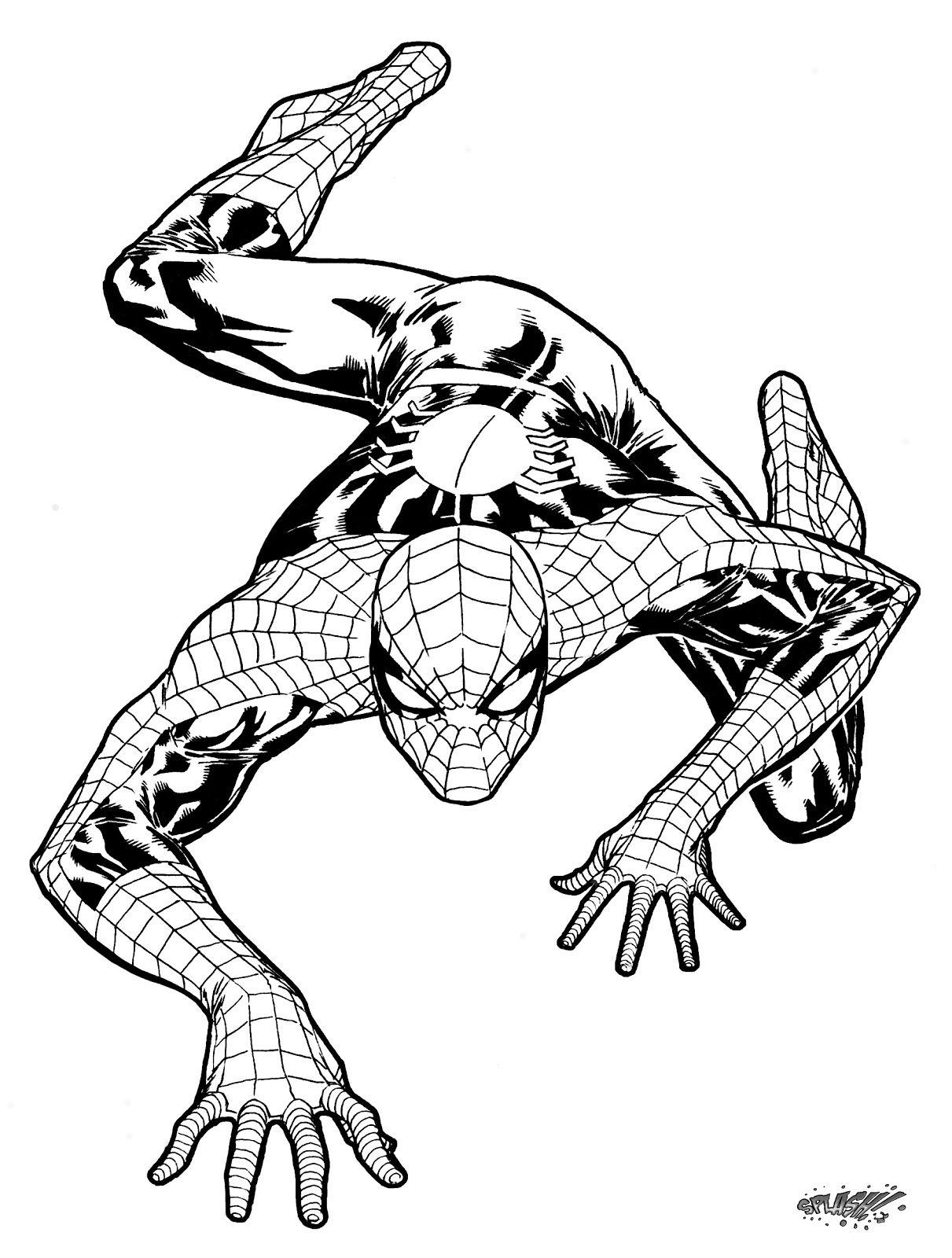 Wallpaper #5xlmOo8BtGB6xQ78_6z451 Spiderman Line Art Free Download on Clipartmag