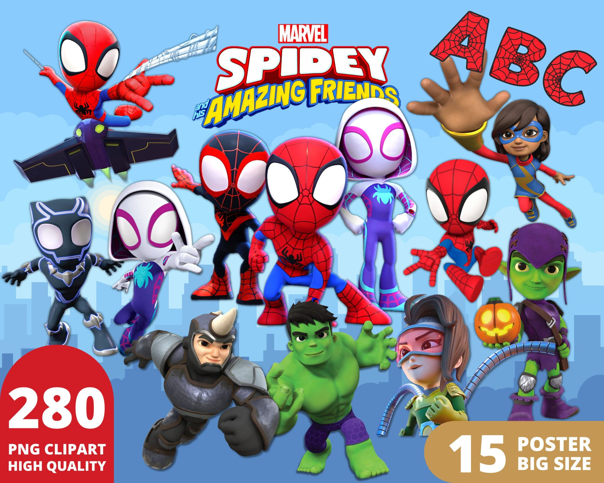 Wallpaper #Ix3SLZMBlOZrFDOkl9Jx81 Spidey and His Amazing Friends Clipart Png Cartoonpng