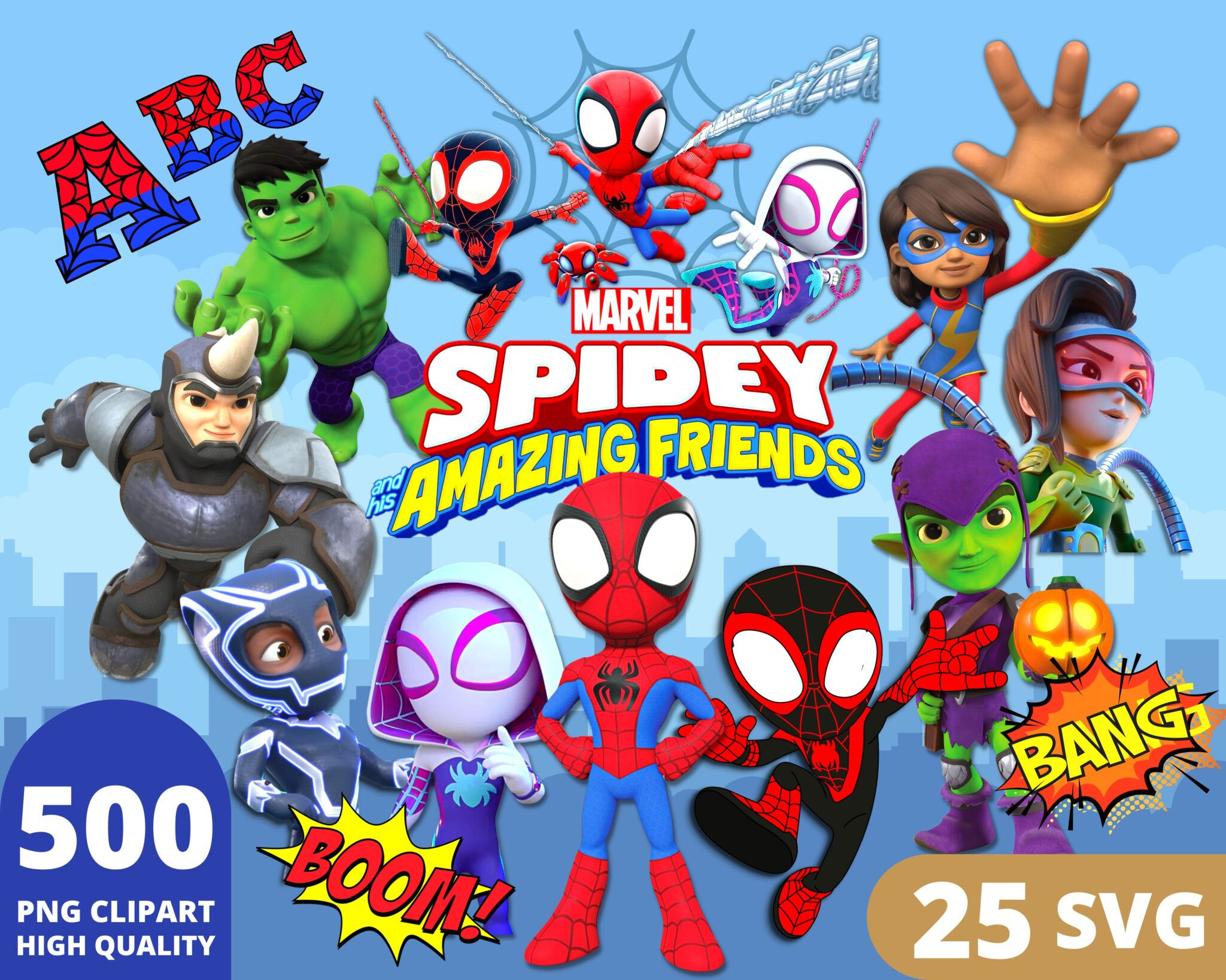 Wallpaper #Ix3SLZMBlOZrFDOkl9Jx90 Spidey and His Amazing Friends Clipart Png Cartoonpng
