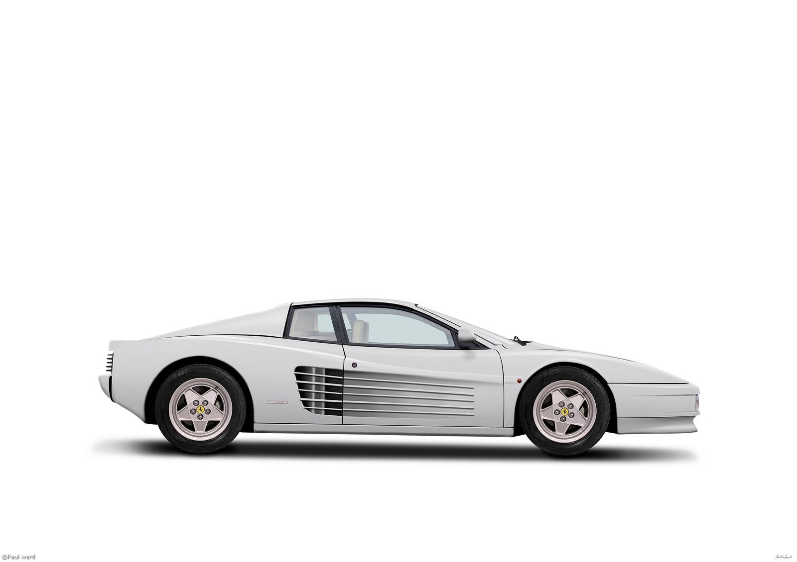 Wallpaper #L_AJf5cBi4JM6agGmiBh146 Ferrari Testarossa White Wallpaper