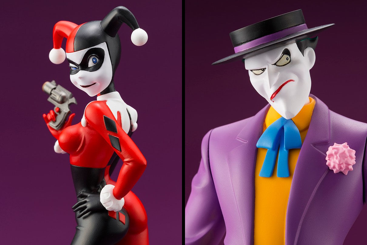 Wallpaper #6kC1MZMBJhL2WPba5Mde372 Kotobukiya Us Details for Batman Animated Series Joker and Harley Statues