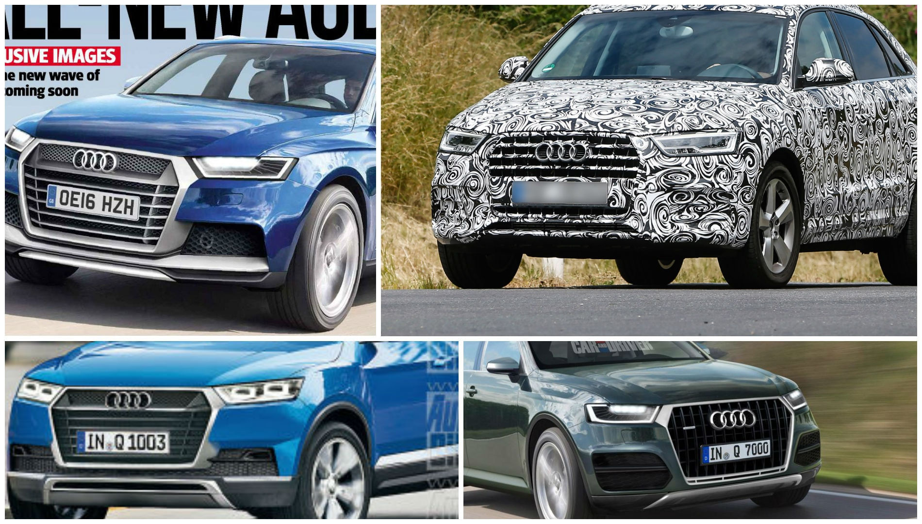 Wallpaper #zWcE-ZIBSpphPi3-x4uh176 2015 Audi Q3 Facelift Prototype Shows All New Audi SUV Design Language