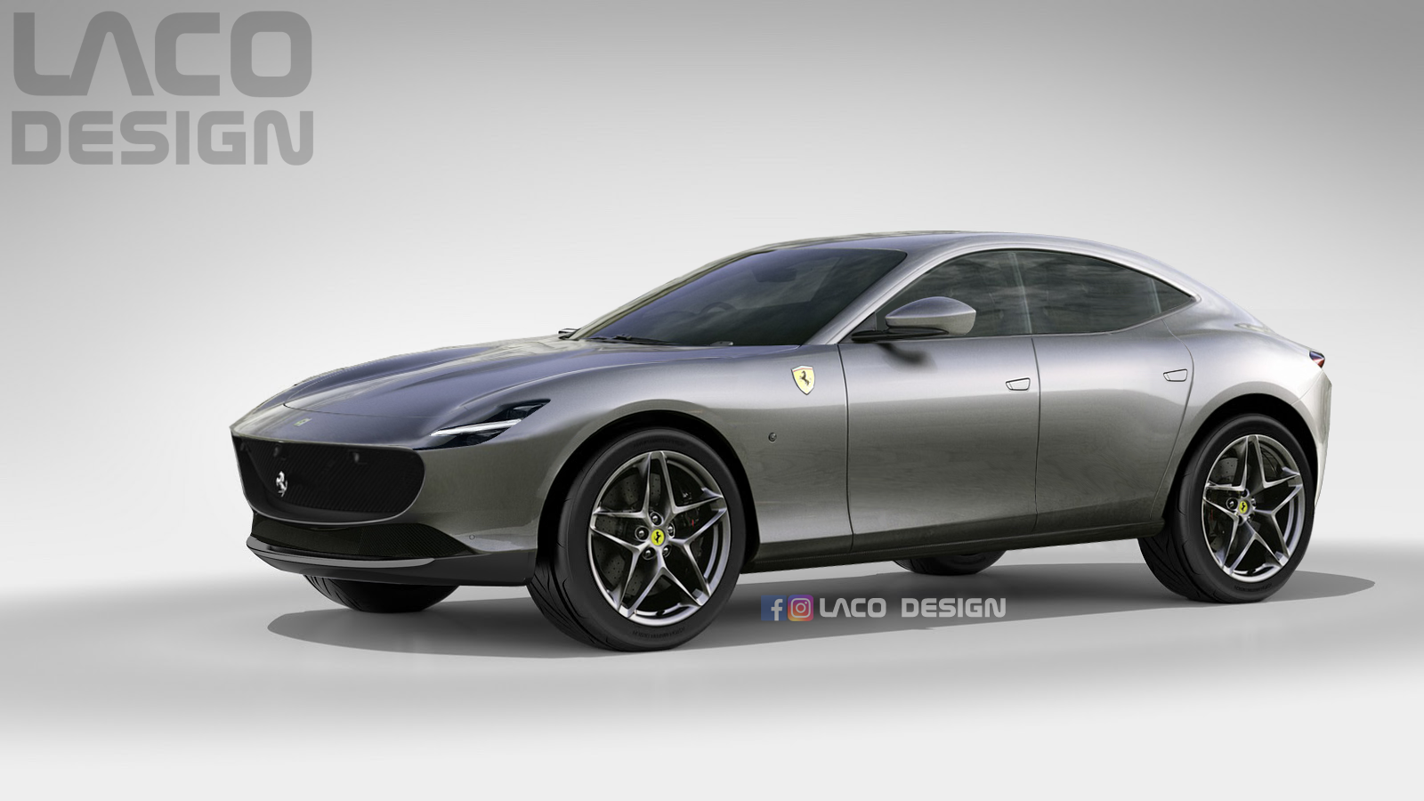 Wallpaper #lGdIBpMBSpphPi3-EsD550 Ferrari Purosangue Rendering is a Roma 4 Door SUV Autoevolution