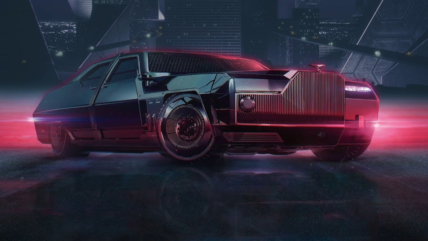 Wallpaper #KxmbBI8BtGB6xQ78zk9b10 Youtube Artist Turns Rolls Royce Ghost into a Cyberpunk 2077 Car