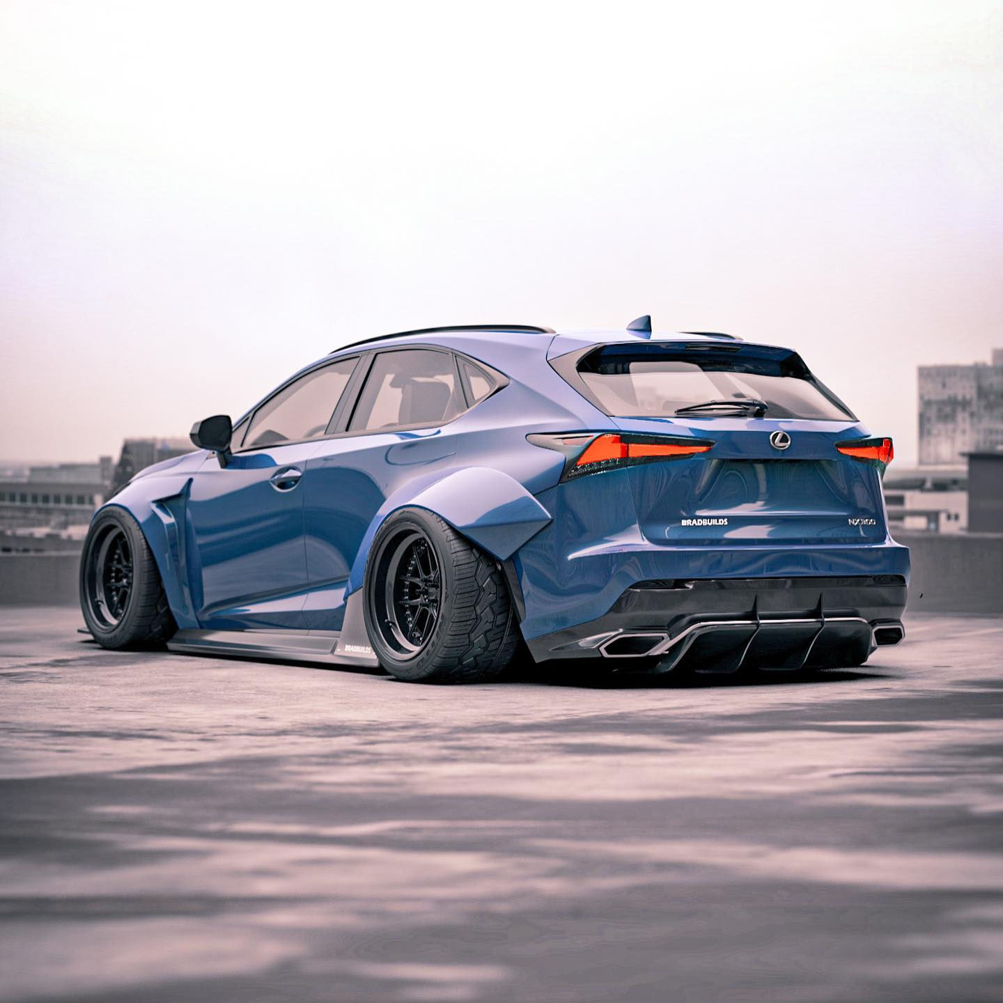 Wallpaper #lB03LZMBlOZrFDOkyM9R34 Lexus Nx300 Flaunts Aggressive Lines in New Rendering Looks Sema Ready