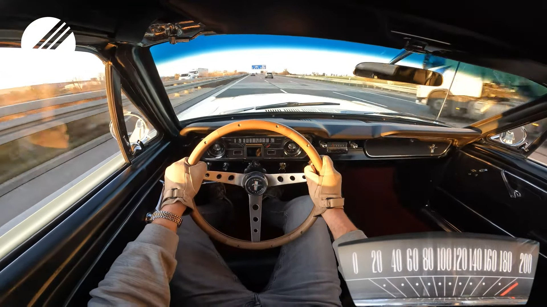Wallpaper #uGfE7ZIBSpphPi3-LVlD217 1966 Ford Mustang 289ci V8 on Sunsetting Autobahn is a Sublime Top